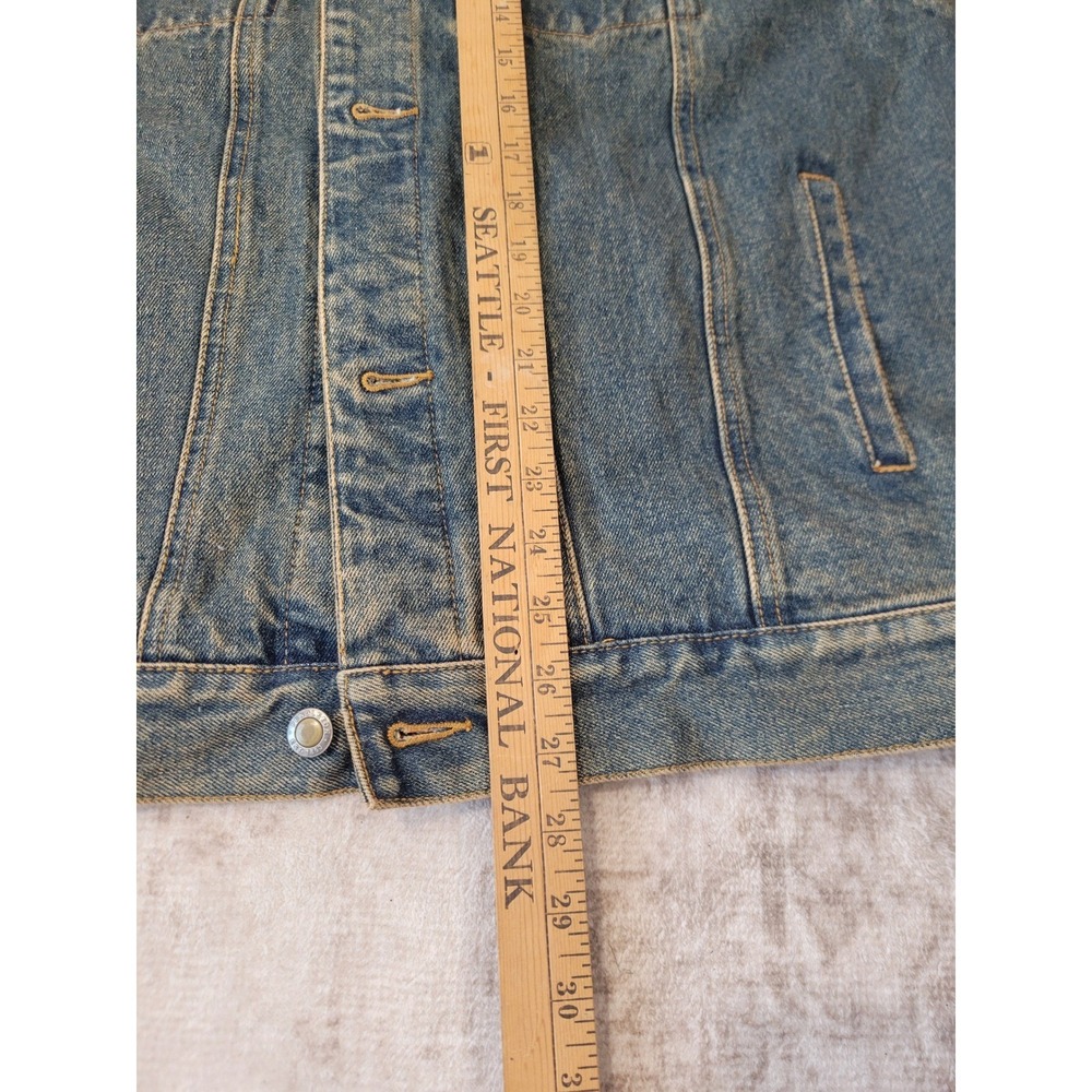Pendleton High Grade Western Wear Denim Jacket Chief Joseph Wool Yoke Men's S - Picture 16 of 16
